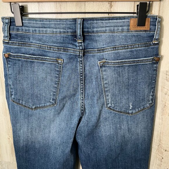 Judy Blue Relaxed Fit Distressed Jeans Mid Rise‎ Medium Wash Womens Size 30 - Picture 4 of 7